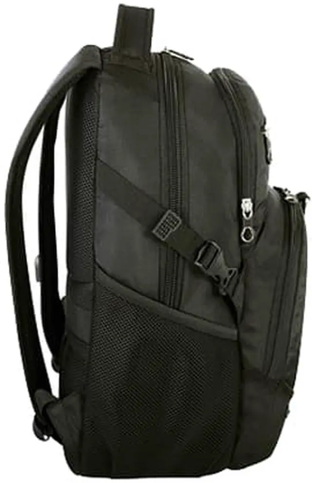 Alt view image 2 of 8 - Swiss Gear SWA2536 BACKPACK W/USB 15.6 IN BLK
