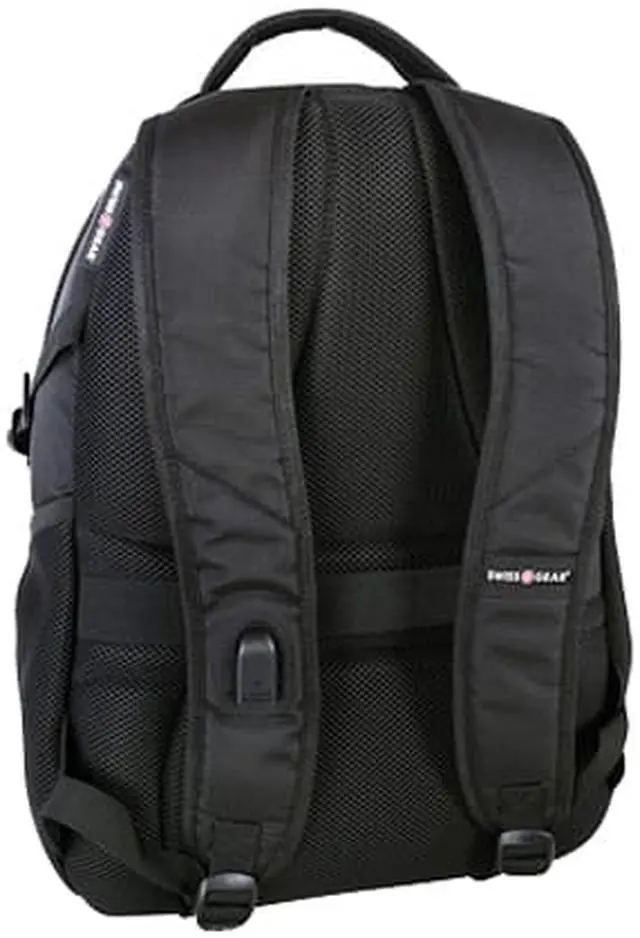 Alt view image 4 of 8 - Swiss Gear SWA2536 BACKPACK W/USB 15.6 IN BLK