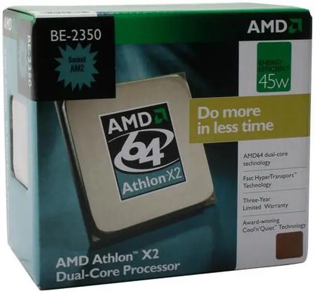 Main image of AMD Athlon X2 BE-2350 - Athlon X2 Brisbane Dual-Core 2.1 GHz Socket AM2 45W Processor - ADH2350DDBOX