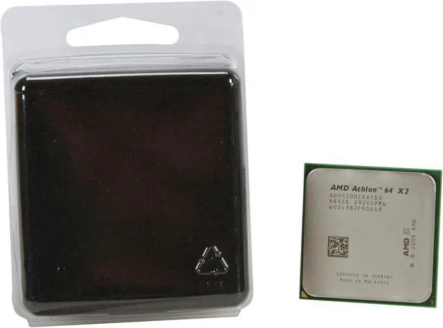 Alt view image 4 of 4 - AMD Athlon 64 X2 5200+ - Athlon 64 X2 Brisbane Dual-Core 2.7 GHz Socket AM2 65W Processor - ADO5200IAA5DO - OEM