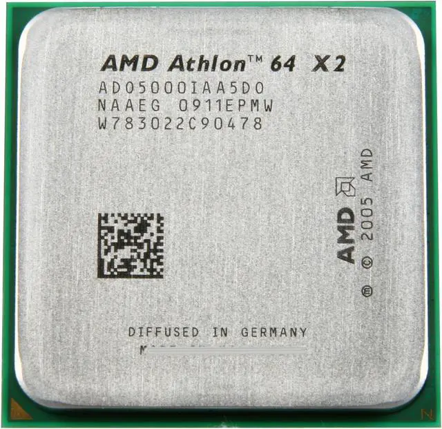 Alt view image 2 of 4 - AMD Athlon 64 X2 5000+ - Athlon 64 X2 Brisbane Dual-Core 2.6 GHz Socket AM2 Processor - ADO5000IAA5DO - OEM