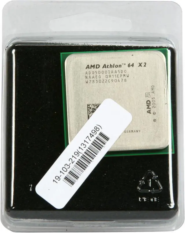 Alt view image 4 of 4 - AMD Athlon 64 X2 5000+ - Athlon 64 X2 Brisbane Dual-Core 2.6 GHz Socket AM2 Processor - ADO5000IAA5DO - OEM