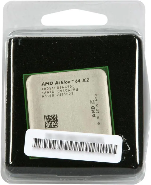 Alt view image 5 of 5 - AMD Athlon 64 X2 5400+ - Athlon 64 X2 Brisbane Dual-Core 2.8 GHz Socket AM2 65W Processor - ADO5400IAA5DO - OEM