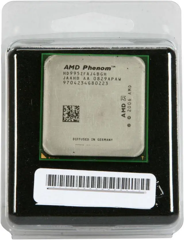 Alt view image 4 of 4 - AMD Phenom X4 9950 Black Edition - Phenom X4 Agena Quad-Core 2.6 GHz Socket AM2+ 140W Processor - HD995ZFAJ4BGH - OEM