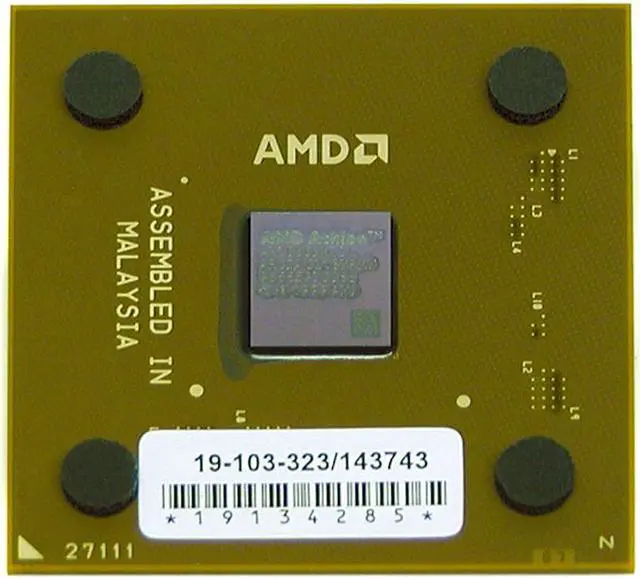 Alt view image 2 of 2 - AMD Athlon XP 2000+ - Athlon XP Palomino 1.667 GHz Socket A Processor - AX2000DMT3C - OEM
