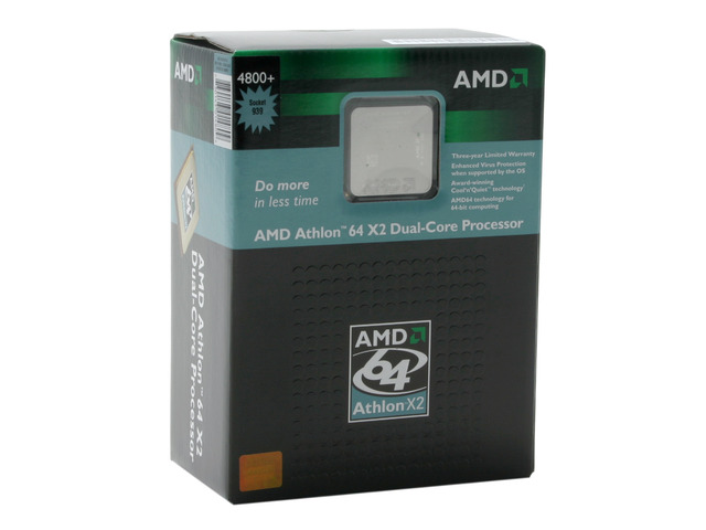 thumbnail image 2 of AMD Athlon 64 X2 4800+ 2.5 GHz Dual-Core CPU Processor ADO4800IAA5DO Socket AM2 (Used) 2 of 5