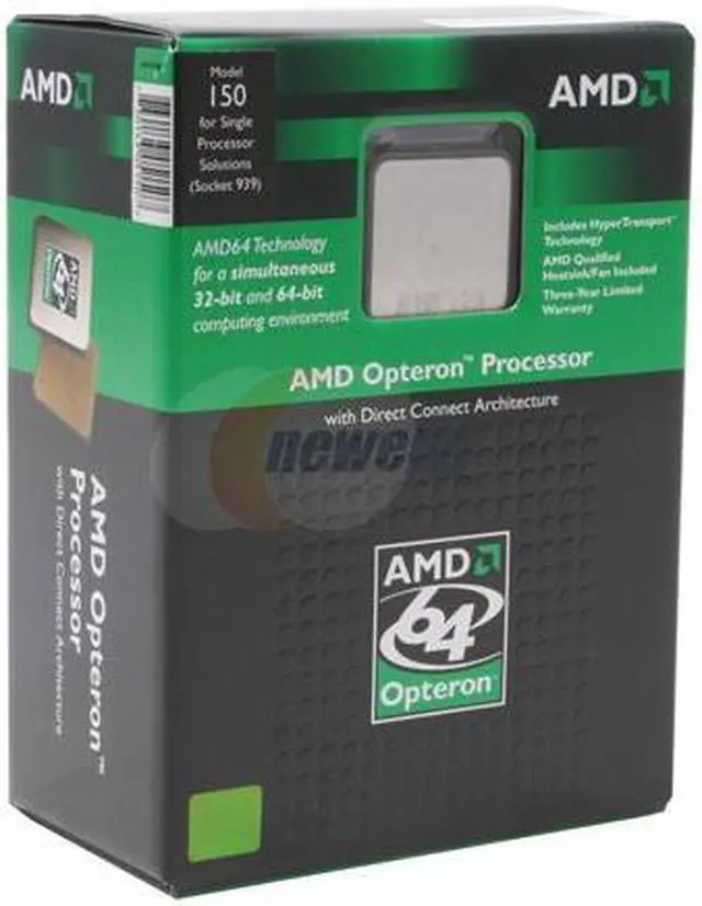 Main image of AMD Opteron 150 - Opteron Venus Single-Core 2.4 GHz Socket 939 Processor - OSA150BNBOX