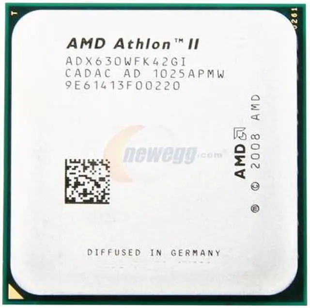 Alt view image 2 of 4 - AMD Athlon II X4 630 - Athlon II X4 Propus Quad-Core 2.8 GHz Socket AM3 95W Desktop Processor - ADX630WFK42GI - OEM