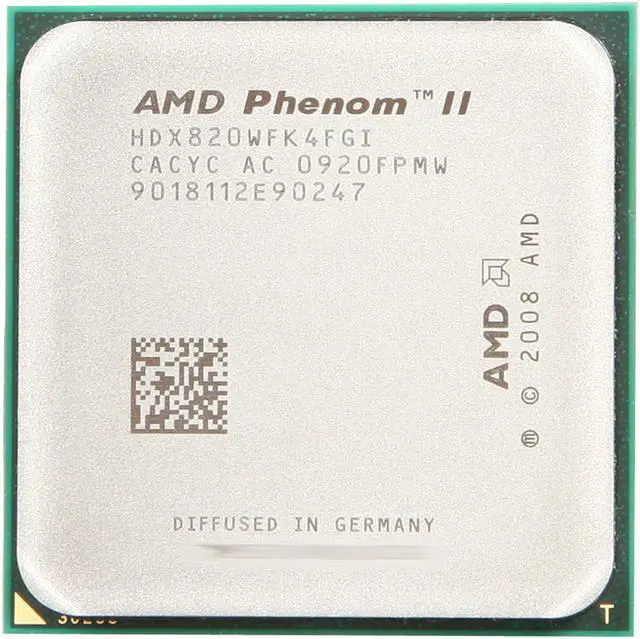 Alt view image 2 of 3 - AMD Phenom II X4 820 - Phenom II X4 Deneb Quad-Core 2.8 GHz Socket AM3 95W Processor - HDX820WFK4FGI - OEM
