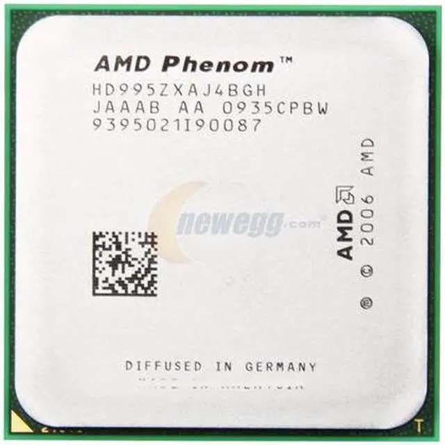 Alt view image 2 of 4 - AMD Phenom X4 9950 Black Edition - Phenom X4 Agena Quad-Core 2.6 GHz Socket AM2+ 125W Desktop Processor - HD995ZXAJ4BGH - OEM