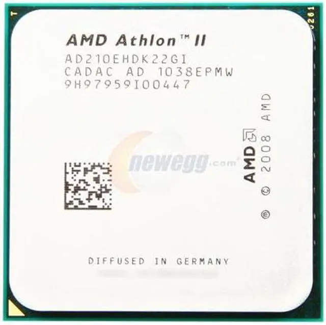 Alt view image 2 of 4 - AMD Athlon II X2 210e - Athlon II X2 Regor Dual-Core 2.6 GHz Socket AM3 45W Desktop Processor - AD210EHDK22GI - OEM