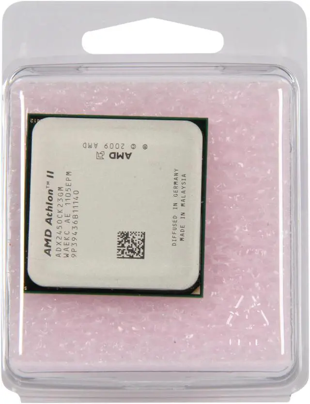 Alt view image 4 of 4 - AMD Athlon II X2 245 - Athlon II X2 Regor Dual-Core 2.9 GHz Socket AM3 65W Desktop Processor - ADX245OCK23GM - OEM