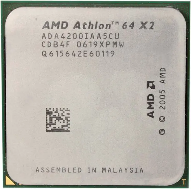 Alt view image 2 of 4 - AMD Athlon 64 X2 4200+ - Athlon 64 X2 Windsor Dual-Core 2.2 GHz Socket AM2 Processor - ADA4200IAA5CU