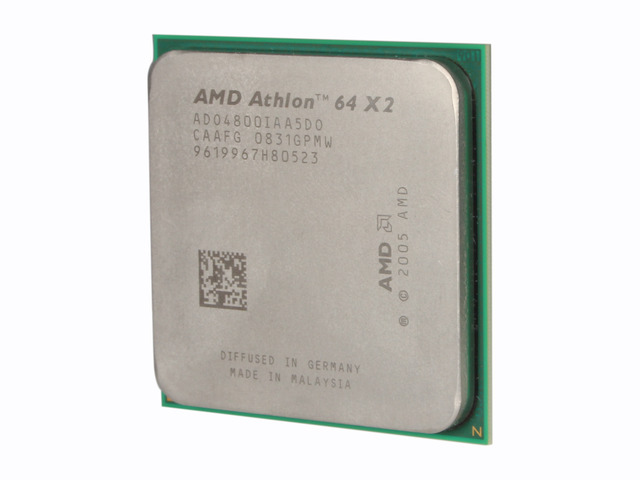 thumbnail image 2 of AMD Athlon 64 X2 4800+ 2.5 GHz Dual-Core CPU Processor ADO4800IAA5DO Socket AM2 (Used) 2 of 5