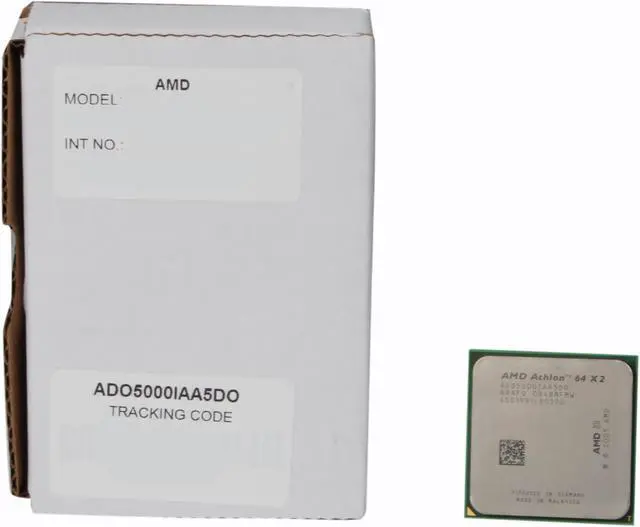 Alt view image 4 of 4 - AMD Athlon 64 X2 5000+ - Athlon 64 X2 Brisbane Dual-Core 2.6 GHz Socket AM2 Processor - ADO5000IAA5DO