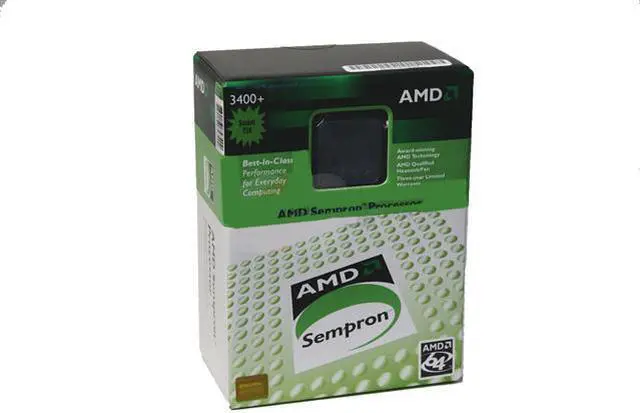Main image of AMD Sempron 64 3400+ - Sempron 64 Manila Single-Core 1.8 GHz Socket AM2 62W Processor - SDA3400CWBOX