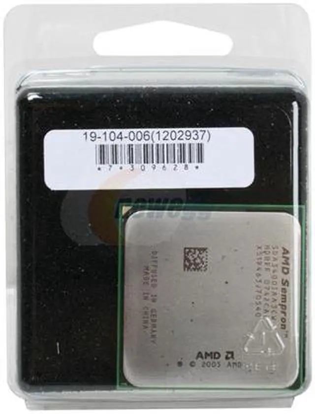 Alt view image 2 of 2 - AMD Sempron 64 3400+ - Sempron 64 Manila Single-Core 1.8 GHz Socket AM2 62W Processor - SDA3400IAA3CW - OEM
