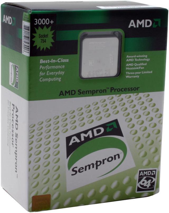 AMD Sempron 64 3000 Sempron 64 Palermo Single Core 1.8 GHz Socket 754 Processor SDA3000BXBOX