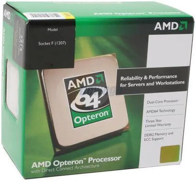 Main image of AMD Opteron 8218 Santa Rosa 2.6 GHz 2 x 1MB L2 Cache Socket F 95W OSA8218CYWOF Server Processor