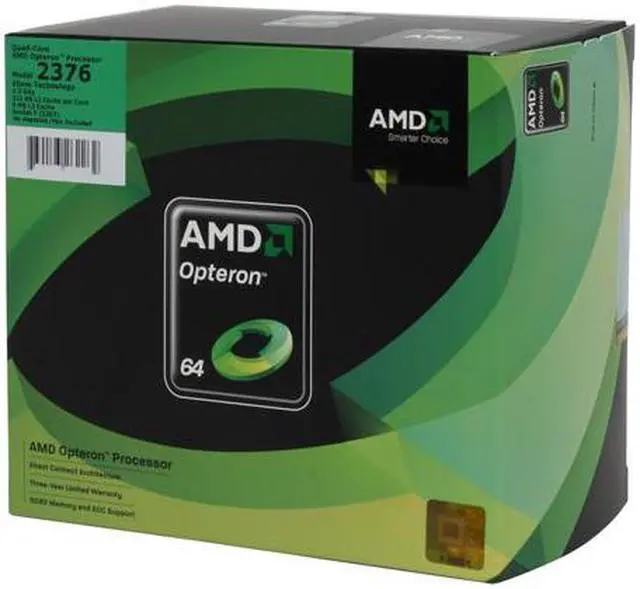 Main image of AMD Opteron 2376 Shanghai 2.3GHz 4 x 512KB L2 Cache 6MB L3 Cache Socket F 75W Quad-Core Server Processor