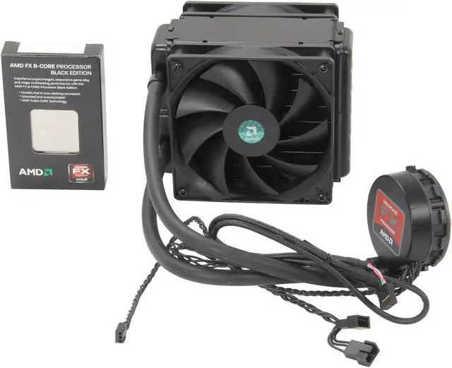 Alt view image 2 of 6 - AMD FX-8150 - FX-Series Zambezi 8-Core 3.6GHz (3.9GHz/4.2GHz Turbo) Socket AM3+ 125W Desktop Processor with Liquid Cooling Kit - FD8150FRGUWOX