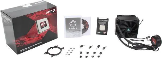 Alt view image 6 of 6 - AMD FX-8150 - FX-Series Zambezi 8-Core 3.6GHz (3.9GHz/4.2GHz Turbo) Socket AM3+ 125W Desktop Processor with Liquid Cooling Kit - FD8150FRGUWOX