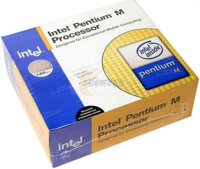 Main image of Intel Pentium M 1.6 - Pentium M Banias Single-Core 1.6 GHz Socket 478 Processor - BXM80535GC1600E