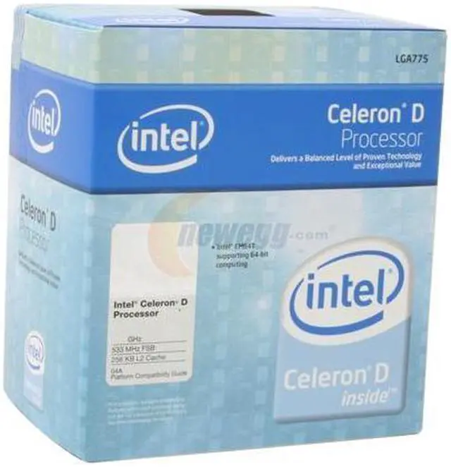 Main image of Intel Celeron D 347 - Celeron D Cedar Mill Single-Core 3.06 GHz LGA 775 Processor - BX80552347