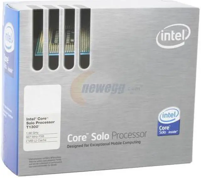 Main image of Intel Core Solo T1300 - Core Solo Yonah Single-Core 1.6 GHz Socket M Processor - BX80538T1300