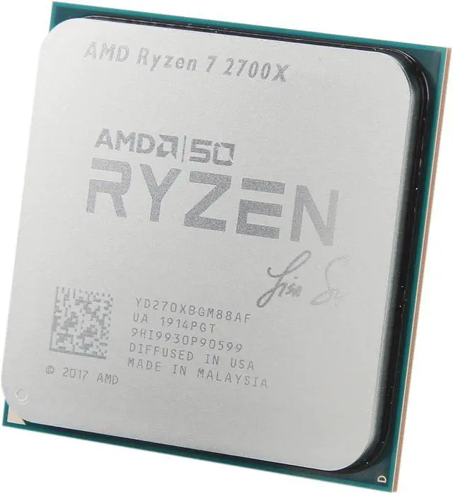 Alt view image 12 of 15 - AMD Ryzen 7 2700X AMD50 Gold Edition 3.7 GHz (4.3 GHz Max Boost) Socket AM4 YD270XBGAFA50 Desktop Processor