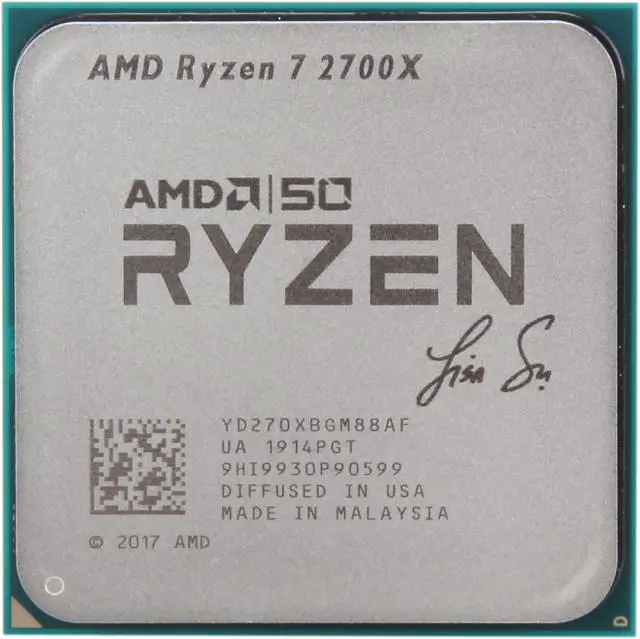 Alt view image 13 of 15 - AMD Ryzen 7 2700X AMD50 Gold Edition 3.7 GHz (4.3 GHz Max Boost) Socket AM4 YD270XBGAFA50 Desktop Processor