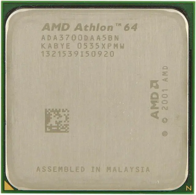 Main image of AMD Athlon 64 3700+ - Athlon 64 San Diego Single-Core 2.2 GHz Socket 939 85.3W Desktop Processor - ADA3700DAA5BN