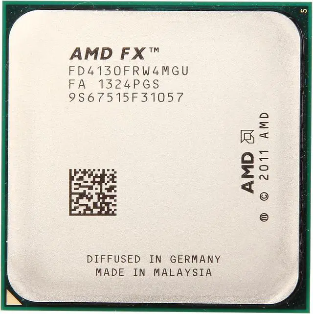 Alt view image 2 of 5 - AMD FX-4130 Zambezi Quad-Core 3.8 GHz Socket AM3+ 125W FD4130FRW4MGU Desktop Processor Never used