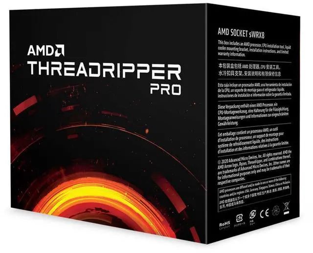 Alt view image 3 of 6 - AMD Ryzen Threadripper PRO 5995WX - Ryzen Threadripper PRO Chagall PRO (Zen 3) 64-Core 2.7 GHz Socket sWRX8 280W None Integrated Graphics Desktop CPU Processor - 100-100000444WOF
