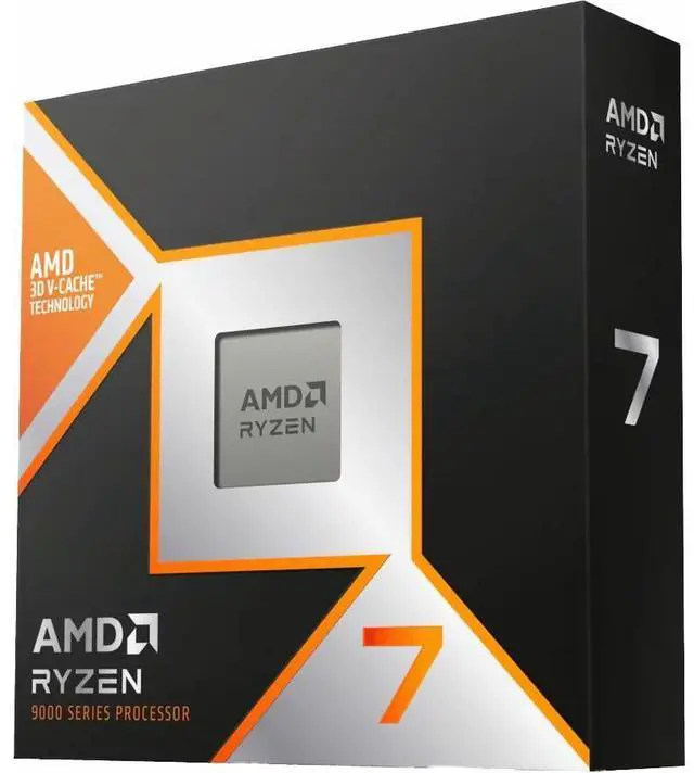 Alt view image 2 of 2 - AMD Ryzen 7 9850X3D - Ryzen 7 9000 Series Granite Ridge 8-Core 4.7 GHz Socket AM5 120W AMD Radeon Graphics Desktop CPU Processor - 100-000001973