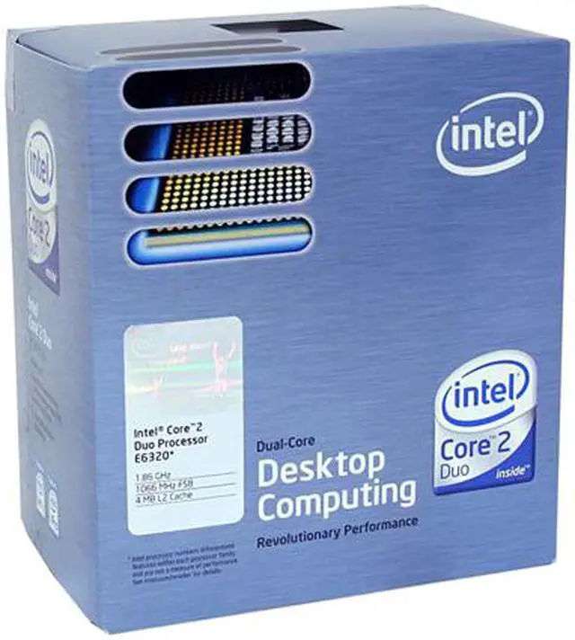 Main image of Intel Core 2 Duo E6320 - Core 2 Duo Conroe Dual-Core 1.86 GHz LGA 775 65W Processor - BX80557E6320