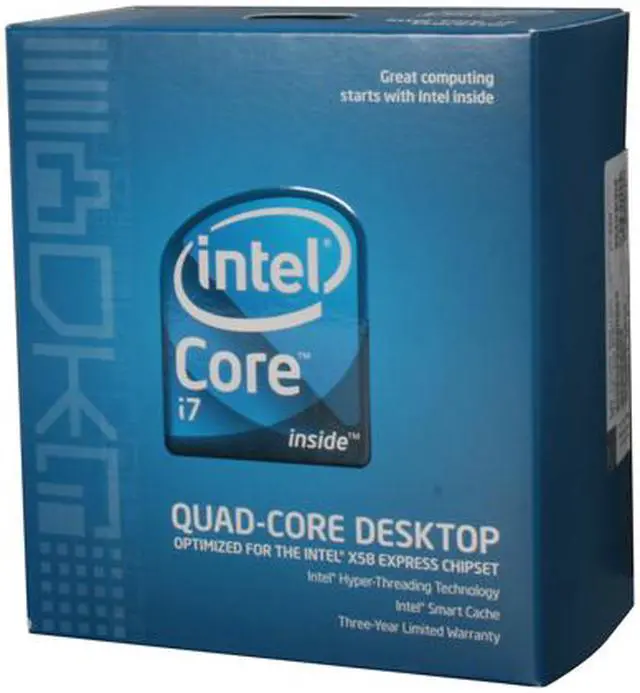Alt view image 2 of 2 - Intel Core i7-950 - Core i7 Bloomfield Quad-Core 3.06 GHz LGA 1366 130W Processor - BX80601950