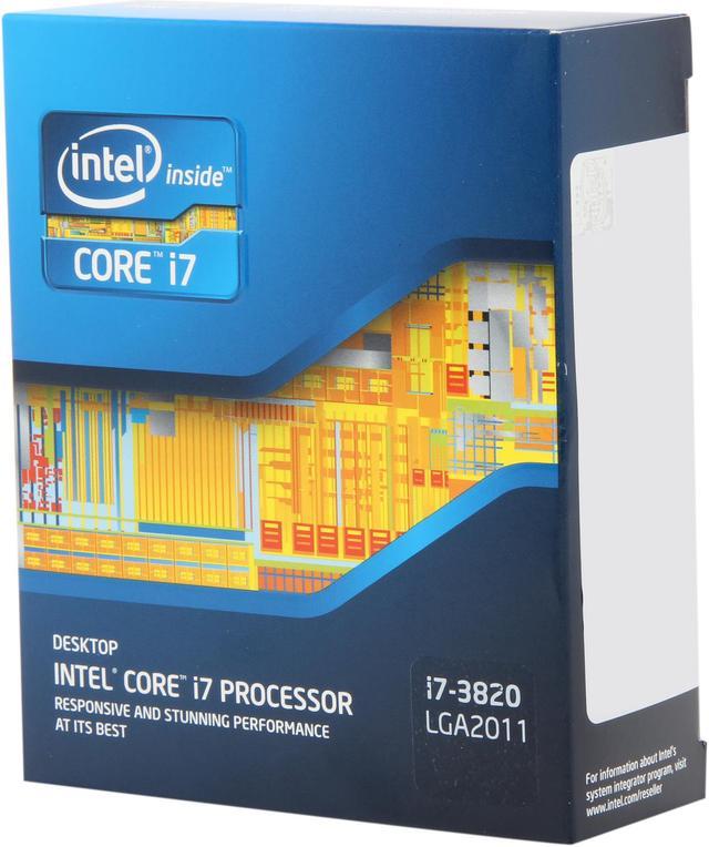 Used Like New: Intel Core i7-3820 Core i7 3rd Gen Sandy Bridge-E Quad-Core  3.6GHz (3.8GHz Turbo Boost) LGA 2011 130W Desktop Processor BX80619i73820  Processors Desktops