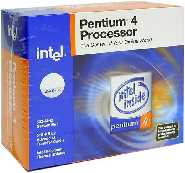 Main image of Intel Pentium 4 2.4B - Pentium 4 Northwood Single-Core 2.4 GHz Socket 478 Processor - BX80532PE2400D