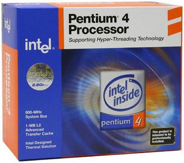 Intel Pentium 4 2.8E - Pentium 4 Prescott Single-Core 2.8 GHz