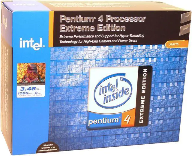 Main image of Intel Pentium 4 Extreme Edition 3.46 - Pentium 4 Gallatin 3.46 GHz LGA 775 Processor - BX80532PH3460FS