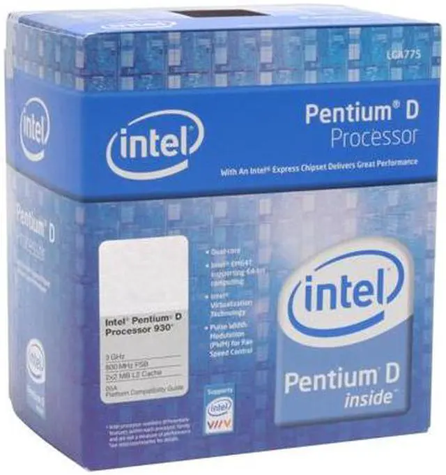 Main image of Intel Pentium D 930 - Pentium D Presler Dual-Core 3.0 GHz LGA 775 95W Processor - BX80553930