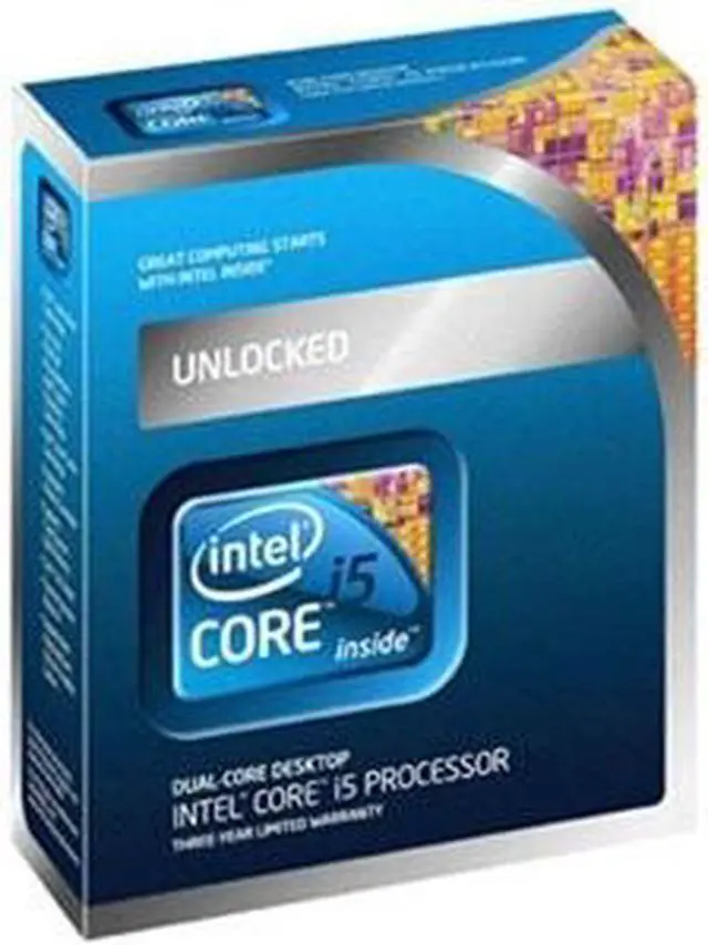 Main image of Intel Core i5-655K - Core i5 Clarkdale Dual-Core 3.2 GHz LGA 1156 73W Intel HD Graphics Unlocked Desktop Processor - BX80616I5655K