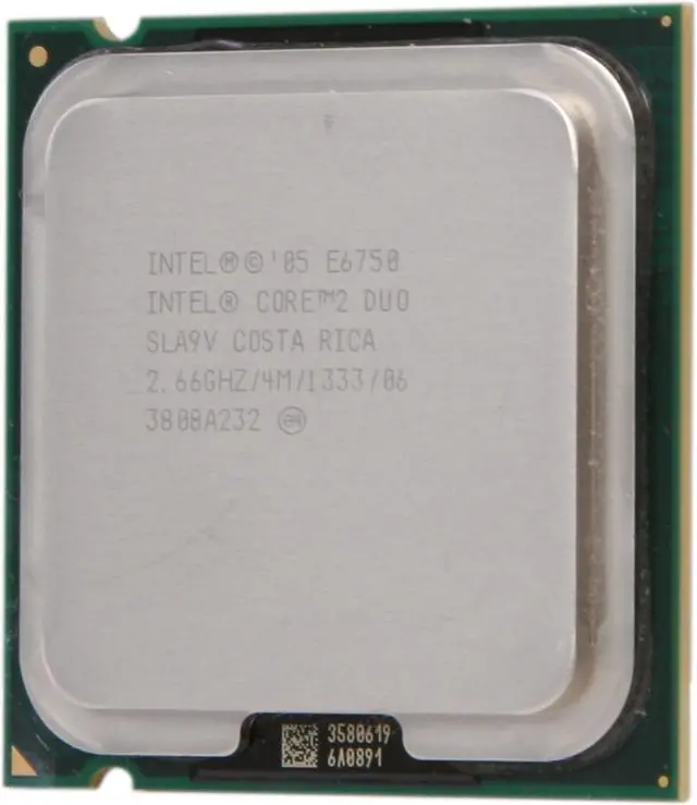 Main image of Intel Core 2 Duo E6750 - Core 2 Duo Conroe Dual-Core 2.66 GHz LGA 775 65W Desktop Processor - E6750-R