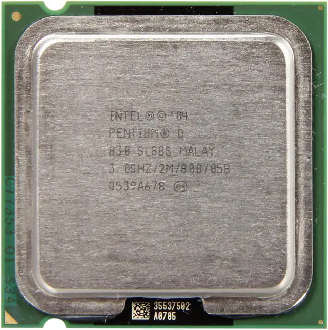 Alt view image 2 of 4 - Intel Pentium D 830 - Pentium D Smithfield Dual-Core 3.0 GHz LGA 775 95W Desktop Processor - PD830300775