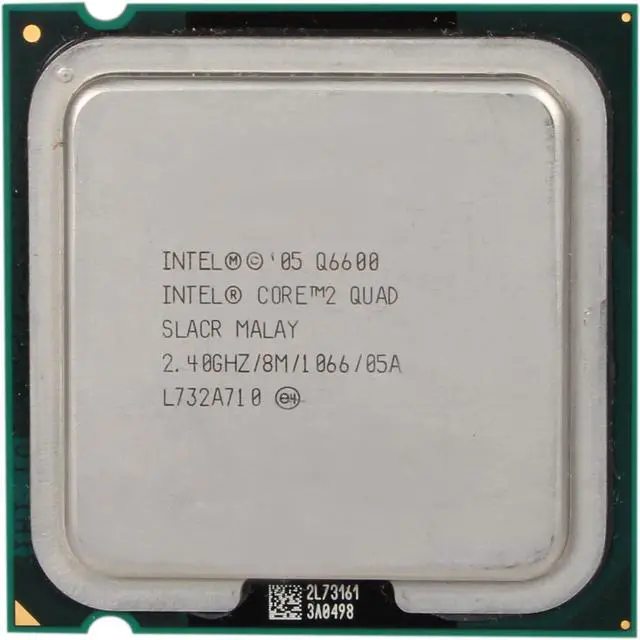 Alt view image 2 of 4 - Intel Core 2 Quad Q6600 - Core 2 Quad Kentsfield Quad-Core 2.4 GHz LGA 775 100W Desktop Processor - Q6600 (SLACR)