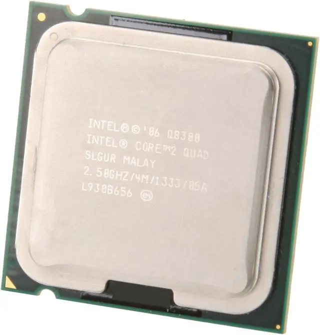 Main image of Intel Core 2 Quad Q8300 - Core 2 Quad Yorkfield Quad-Core 2.5 GHz LGA 775 95W Desktop Processor - Q8300 (SLGUR)