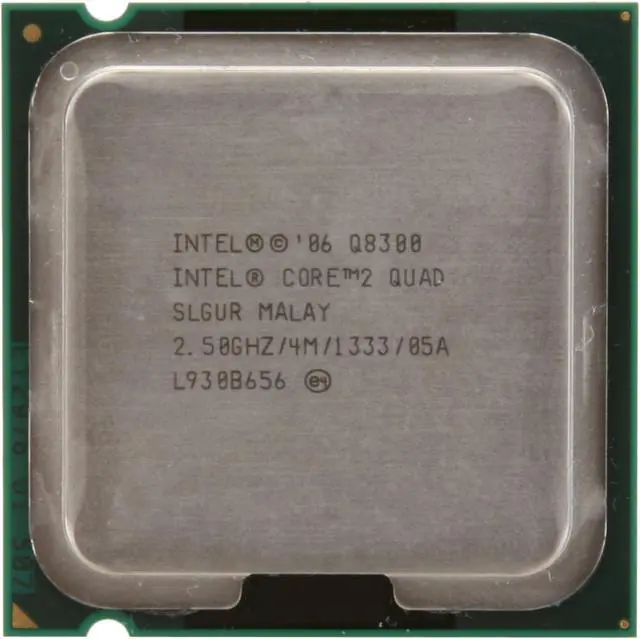 Alt view image 2 of 4 - Intel Core 2 Quad Q8300 - Core 2 Quad Yorkfield Quad-Core 2.5 GHz LGA 775 95W Desktop Processor - Q8300 (SLGUR)