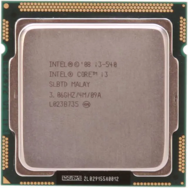 Alt view image 2 of 4 - Intel Core i3-540 - Core i3 Clarkdale Dual-Core 3.06 GHz LGA 1156 73W Intel HD Graphics Desktop Processor - I3 540 (SLBTD)