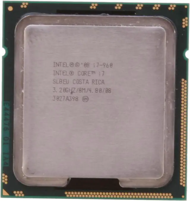 Alt view image 2 of 4 - Intel Core i7-960 - Core i7 Bloomfield Quad-Core 3.2 GHz LGA 1366 130W Desktop Processor - I7 960 (SLBEU)